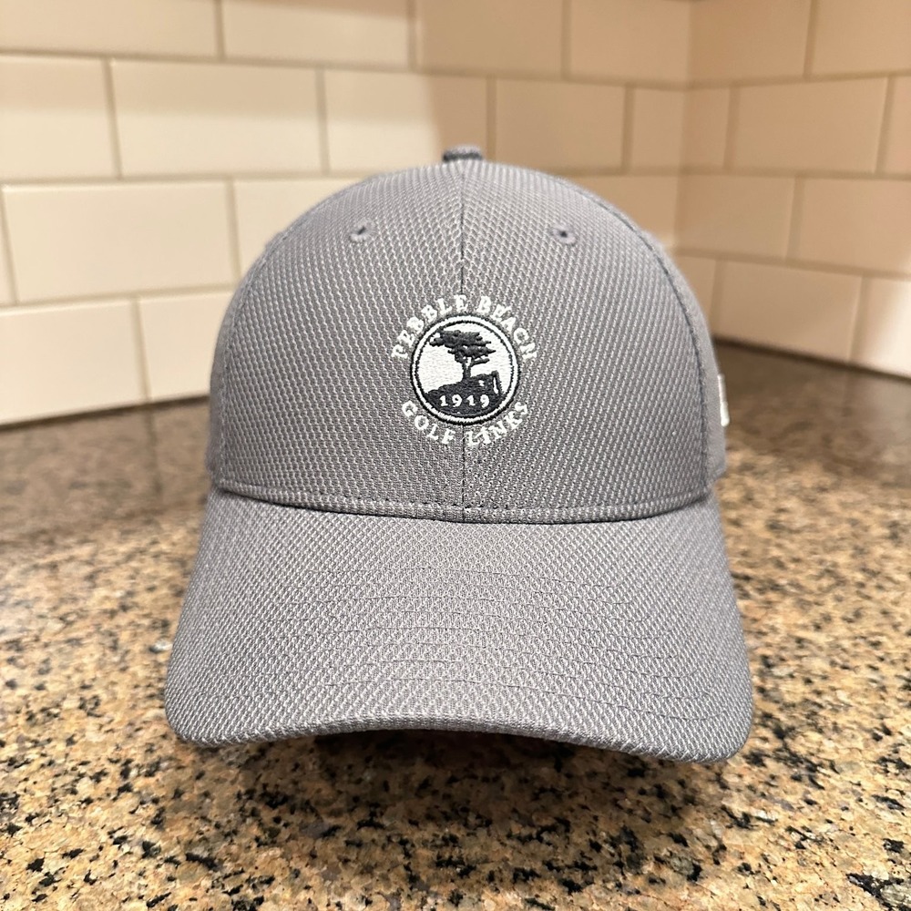 Pebble Beach Golf Links New Era 39thirty Stretchfit Hat Small/Medium Gray *Read